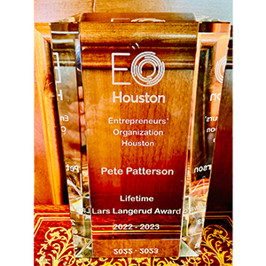 EO Houston | Entrepreneurs Organization Houston | Pete Patterson | Lifitime Lars Langerud Award | 2022 - 2023